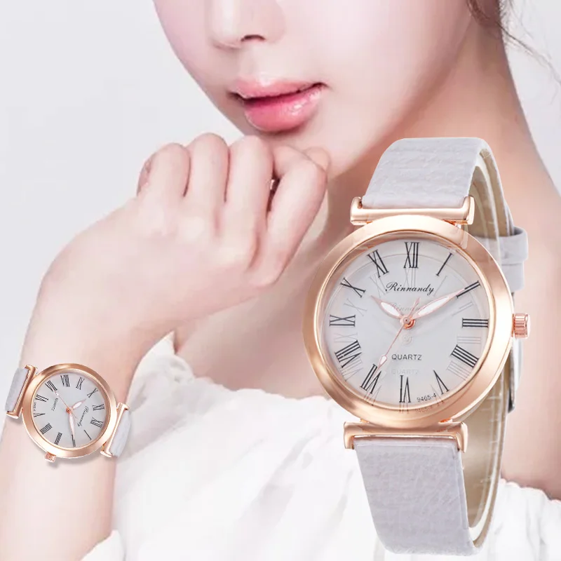 WJ 8549 Reloj Mujer 2019 Модные Простые Женские часы кожаные кварцевые Роскошные наручные