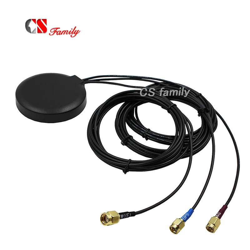 Новые антенны 3g 4G wifi gps комбо наружная антенна IP67, wifi-Резервная полярность sma male(внутреннее отверстие)/LTE/gps-sma male внутренний контакт