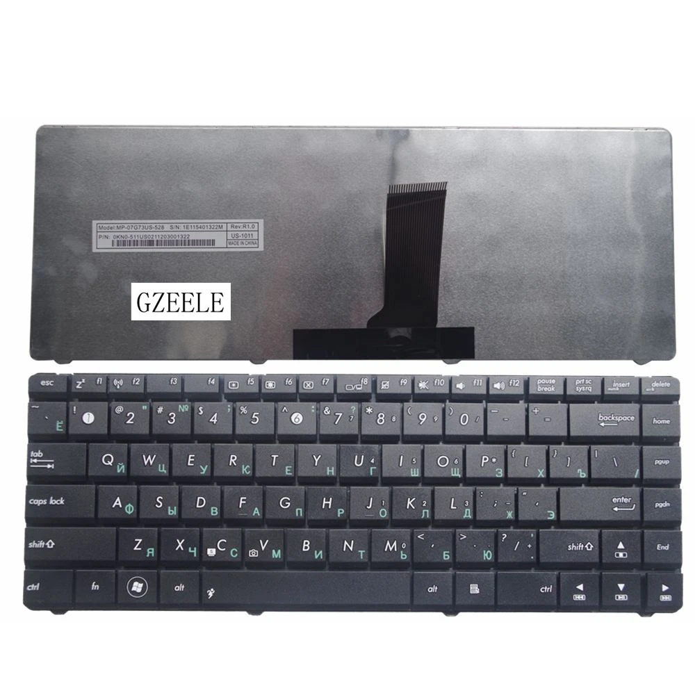 Новая клавиатура для ноутбука ASUS UL30 UL30KU UL30A UL30AT UL30JT UL30V U31 U31J B43 B43A B43S B43V B43JR P43SJ P42J P42Z