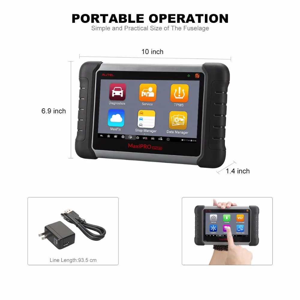 AUTEL MaxiPRO MP808TS OBD2 сканер автомобильный диагностический инструмент ПП давления