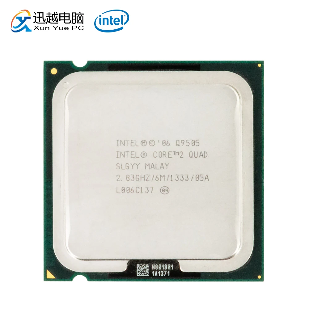 Intel Core 2 Quad Q9505 настольный процессор четырехъядерный 83 ГГц 6 Мб кэш FSB 1333 LGA 775 9505 б/у