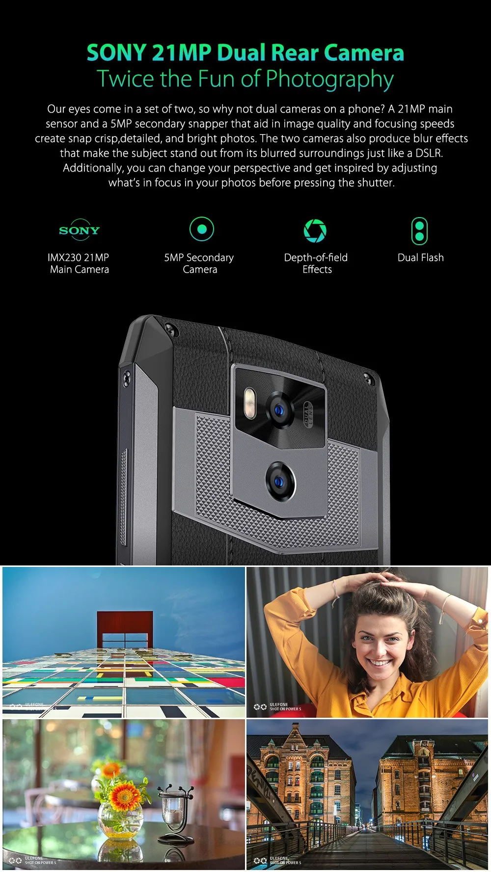 Ulefone Power 5 13000 мАч 4G смартфон 6," FHD MTK6763 Octa Core Android 8,1 6 ГБ+ 64 ГБ 21MP Поддержка Беспроводной зарядки Face ID Мобильный телефон