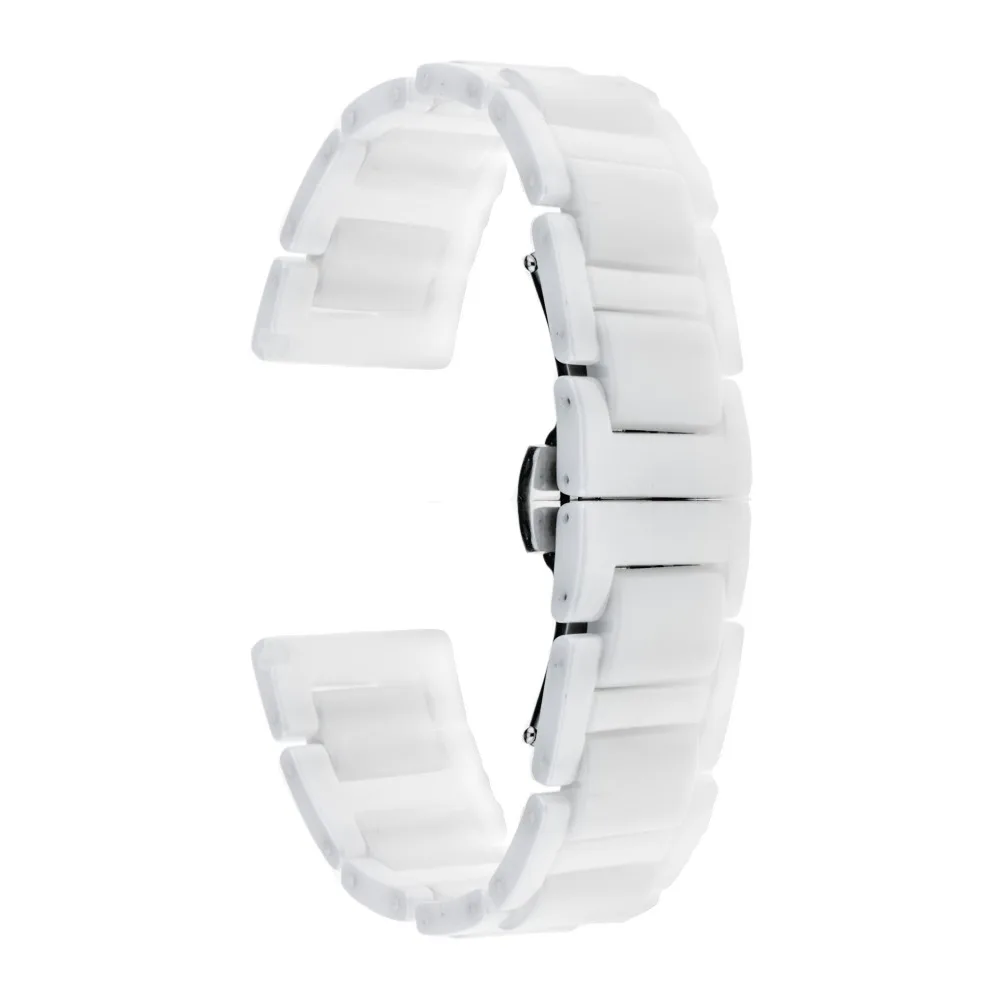 16 мм 18 20 полностью керамический ремешок для часов Tissot 1853 T035 PRC200 T055 T097 Бабочка