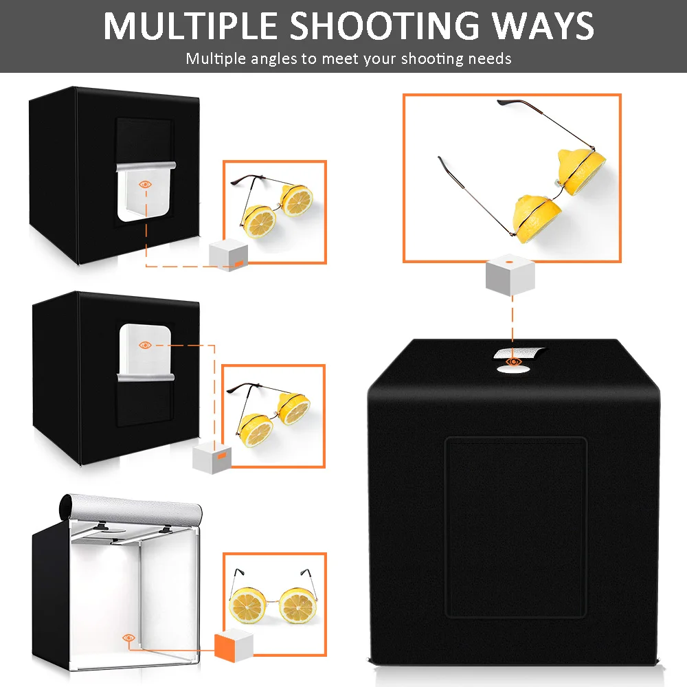 Портативный софтбокс для фотосъемки складной светильник 40 см 3