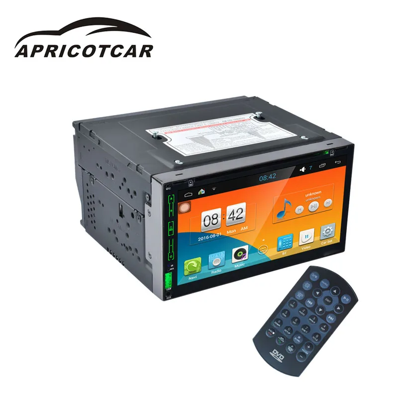 APRICOTCAR полный сенсорный экран 7 дюймов 5 ядерный автомобильный Dvd одна машина