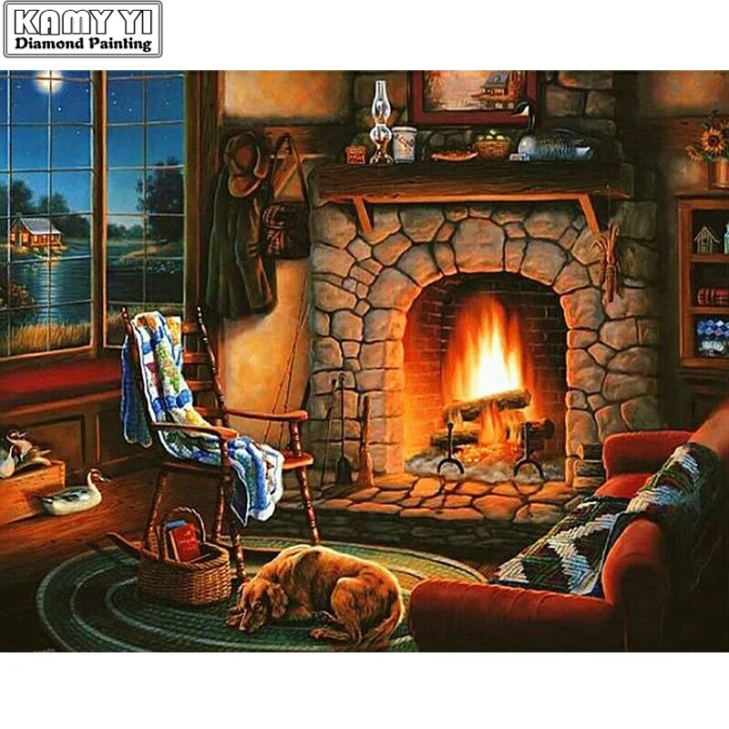 Алмазная 5D Вышивка сделай сам картина из круглых и квадратных страз с