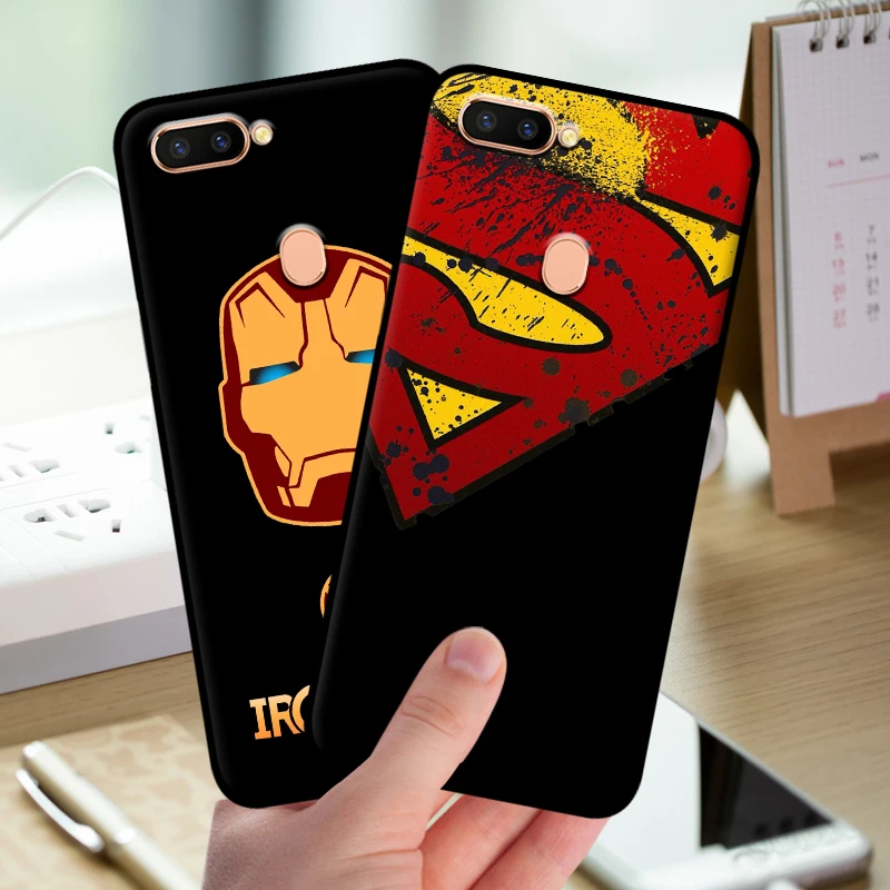 Чехол mosirui для oppo F7 силиконовый чехол мягкая оболочка задней панели комиксов Marvel
