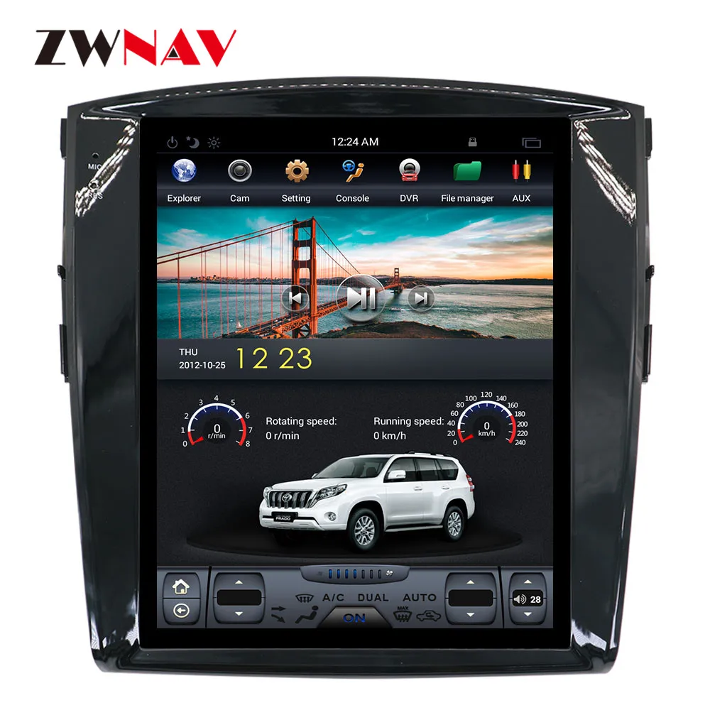 ZWNVA Tesla IPS 12.1 Inch Screen Android 6.0 2+64GB Car No DVD Player GPS Navigation For MITSUBISHI PAJERO V97 V93 2006