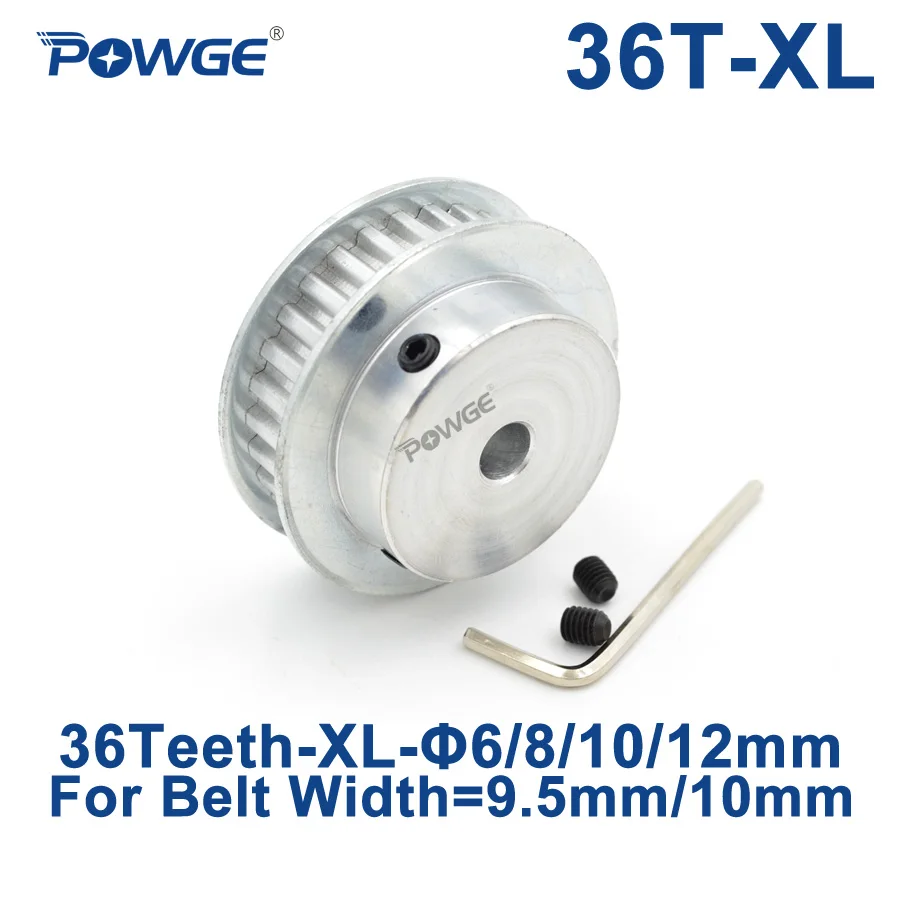 Синхронный шкив POWGE Trapezoid 36 зубьев XL для синхронизации 6/8/10/12/14/15/16/17/19/20/22/25 мм
