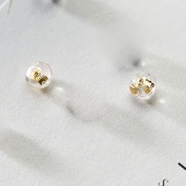 Модные круглые серьги из стерлингового серебра 925 пробы|earrings|back earringsback back |