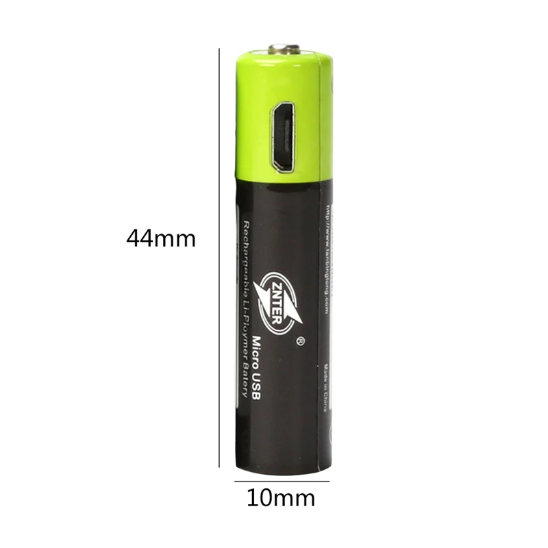 4 шт. литиевые аккумуляторы ZNTER 400 мАч типа AAA портативные 1 5 В с usb-зарядкой для