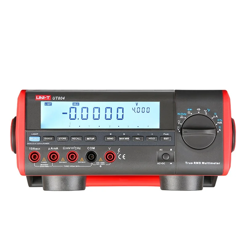 UNI T UT804 настольный цифровой мультиметр Вольт Ампер Ом Емкость Гц 39999 отсчетов