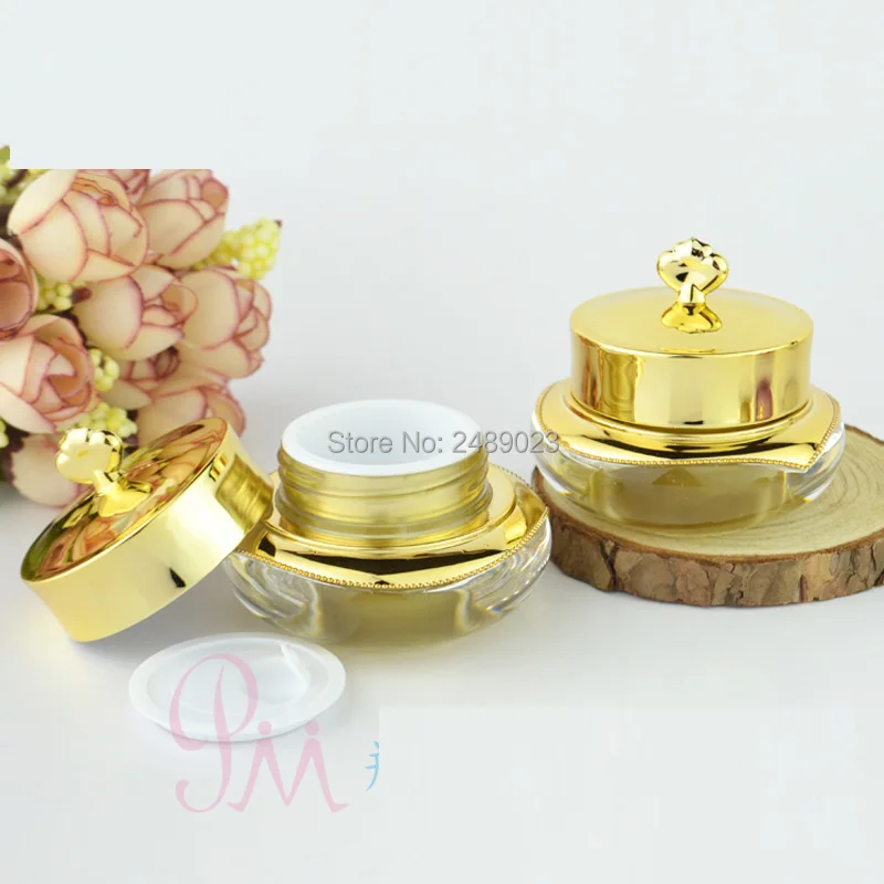 Корона белая Золотая фиолетовая Высококачественная Акриловая банка с крышкой 10