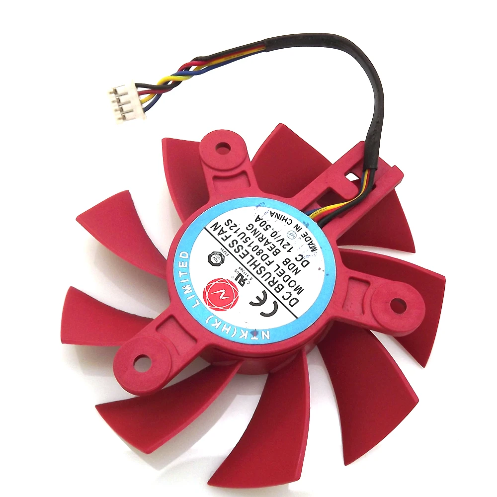 Бесплатная доставка NTK FD8015U12S DC12V 0.50A 4Pin 75 мм 47x47x47 для AMD HD7750 HD7770 охлаждающий