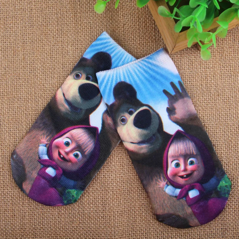 1 пара Детские хлопковые носки с мультяшным принтом 24 #|children socks|kids sockssocks girls |