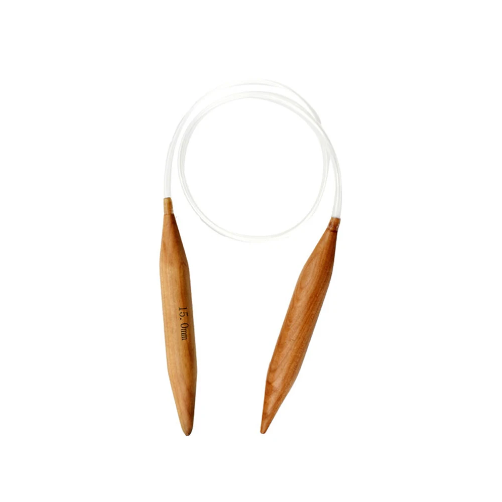 Деревянные круговые спицы для вязания прямые шерсти Diy одеяло тканые плетение