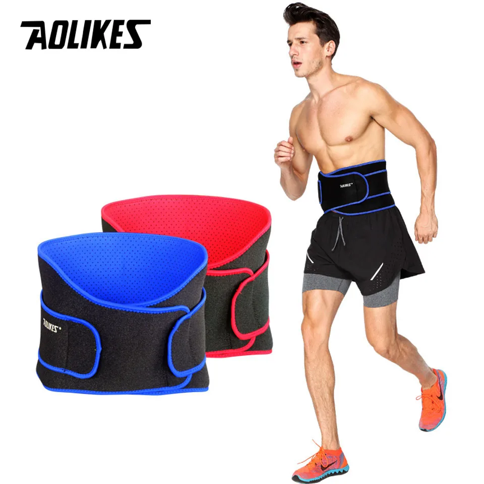 

AOLIKES 1PCS Breathable Sports Pressurized Back Waist Support Plus Size Elastic Fitness Bodybuilding Brace Weightlifting Belt