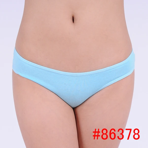 Промоакция однотонное женское хлопковое бикини Короткое сексуальное нижнее