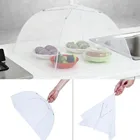 Большая сетчатая Защитная крышка для пищевых продуктов, 2 шт., купольная сетка, Складная портативная тарелка для пикника, барбекю, протектор зонта