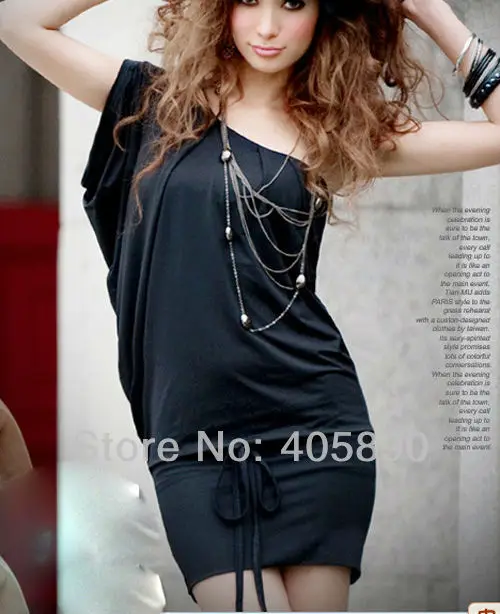 Women Newest Fashion Dresses Hot Style Oblique Cutting Package Hip Mini Dress For Spring and Summer | Женская одежда