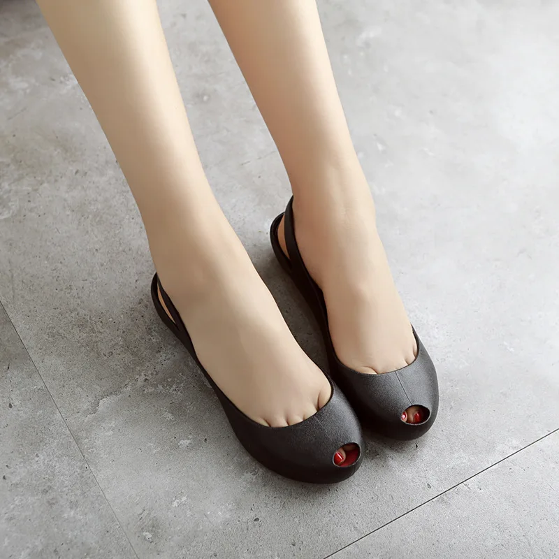 Sandalias Mujer; женская обувь; босоножки ярких цветов; обувь для отдыха из ПВХ с открытым носком; женские цветные пляжные сандалии на низком каблуке