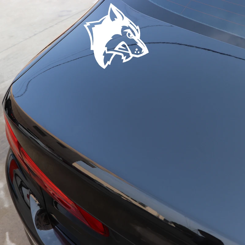 

YJZT 16.2CM*15.2CM Wolf Anger Cartooon Car Sticker Vinyl Decal Bumper Decorate Black/Silver C4-1135