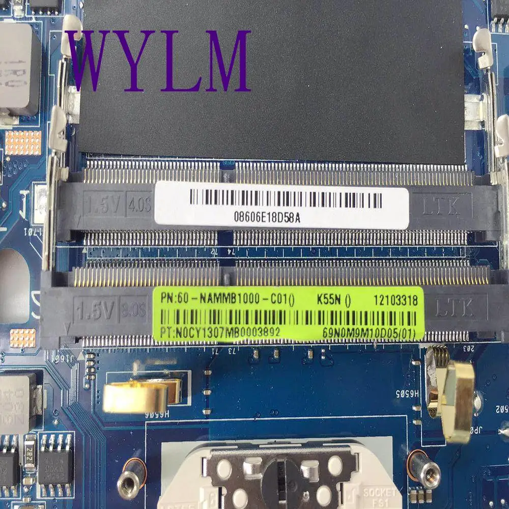 K55N Материнская плата ASUS K55DE K55DR ноутбука 60 NAMMB1000 C01 100% тестирование работает хорошо