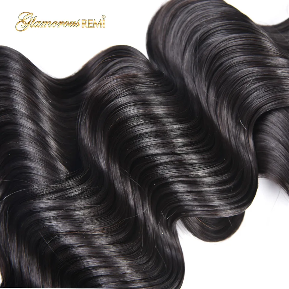 Индийский свободные глубокая волна волос плетение Связки 100% человеческих