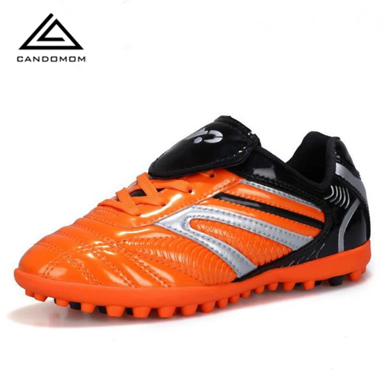 CANDOMOM модная новинка Детская футбольная обувь резиновая для газонов спортивная