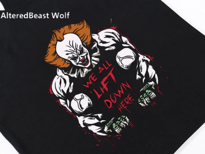 Майка Pennywise для фитнеса и бодибилдинга Мужская хлопковая майка без рукавов