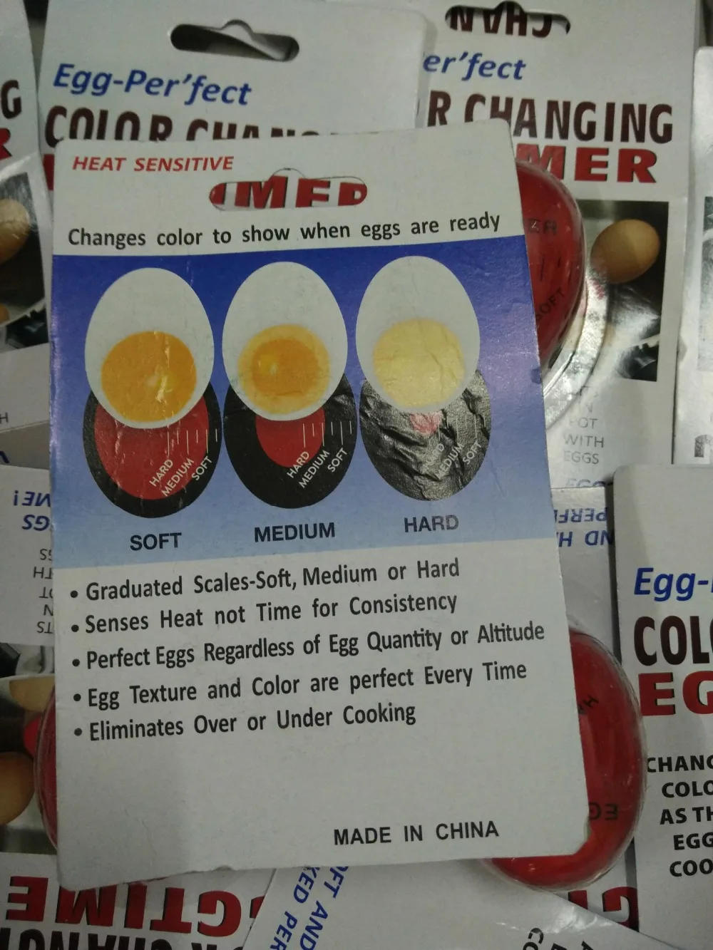 Творческий Кухня Инструменты помощник вареные яйца RAW и вареное яйцо таймер Observer