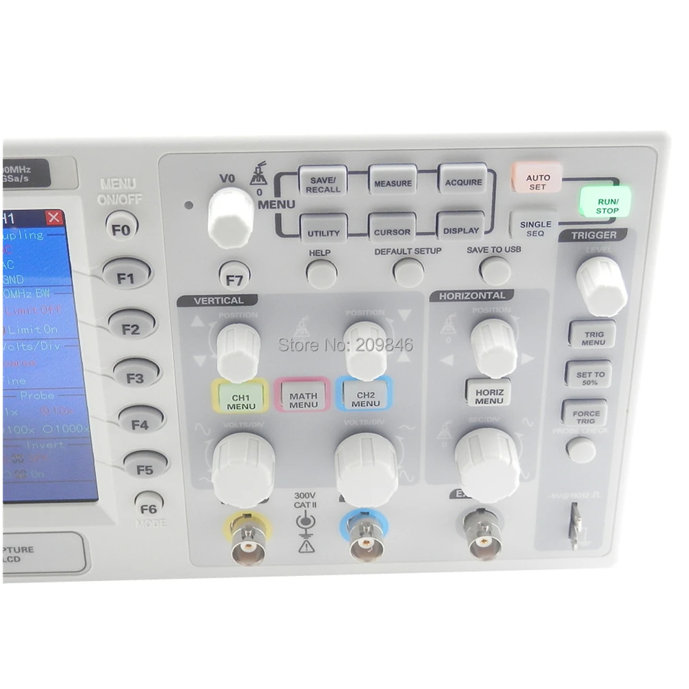 200 мГц 1gs/S USB 7 ''Цвет 2 Каналы Hantek DSO5202B Цифровой осциллограф Scopemeter|hantek dso5202b|digital