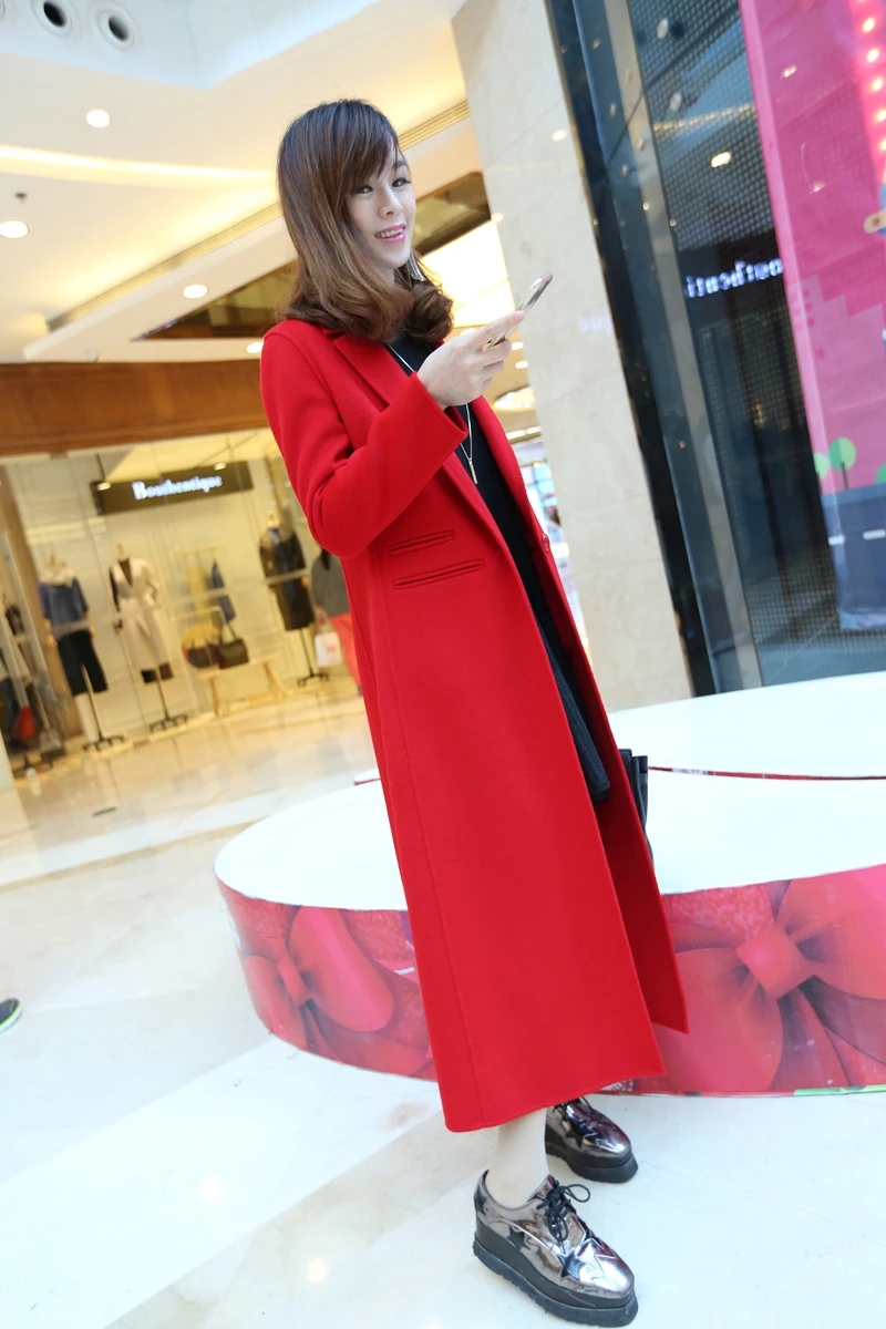 Женский Повседневный костюм с воротником шерстяное пальто новинка 2019|designer wool