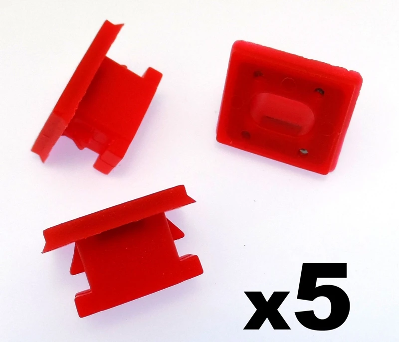 

5pcs Red Insert Dash Dashboard Trim Clips Grommet Insert For BMW E46 E65 E66 7 X3 E85