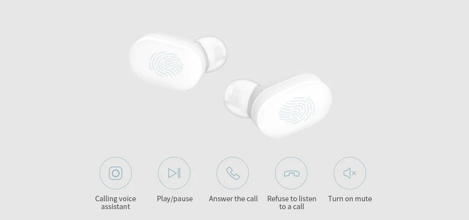 Xiaomi MI AirDots Wireless Earphones TWS Bluetooth5.0 Xiaomi Redmi Airdots Headset Voice Control Noise Reduction Earbuds Mic