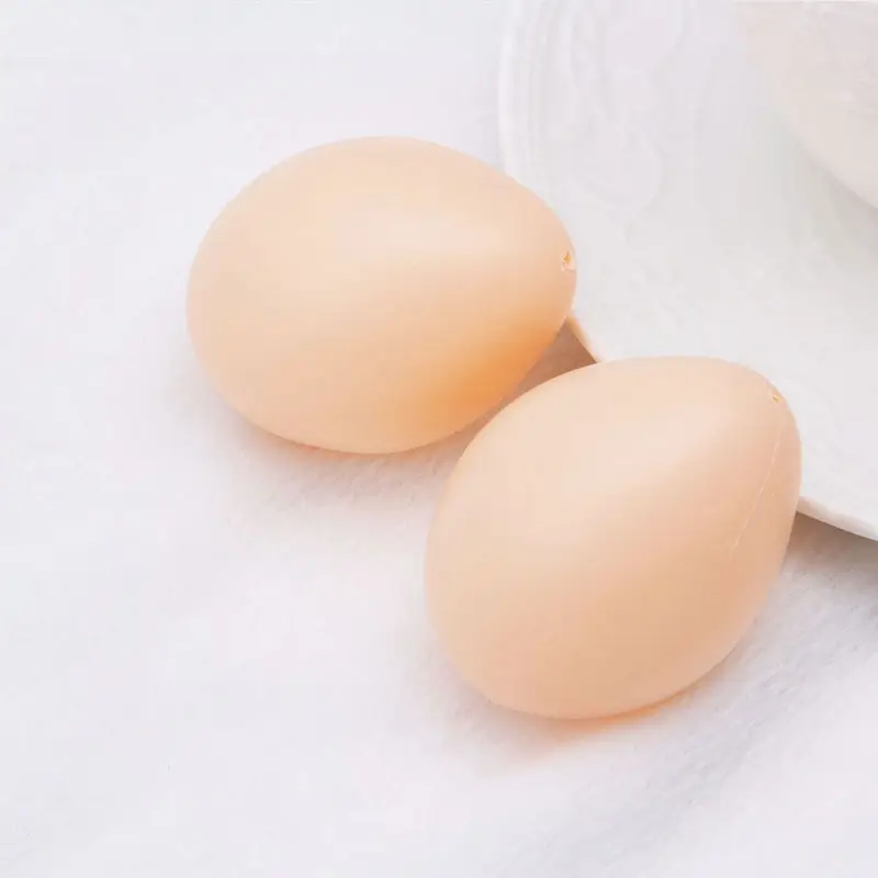 

5pcs Fake Chicken/Duck/Goose Plastic Egg Poultry Layer Coop Hatching Simulation