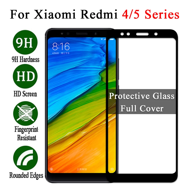 Стекло Pelicula De для Xiaomi Redmi Note 5 Plus 5A 4 4X A X Pro 4A защита экрана Verre Tremp Glas Sklo защитный