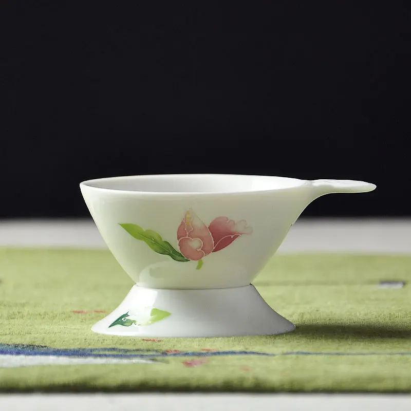 Чайная посуда в китайском стиле, керамическая фарфоровая чайная чашка Gaiwan с фильтром, чайная банка для хранения чая, чашка для мытья чая в подарок - Цвет: A