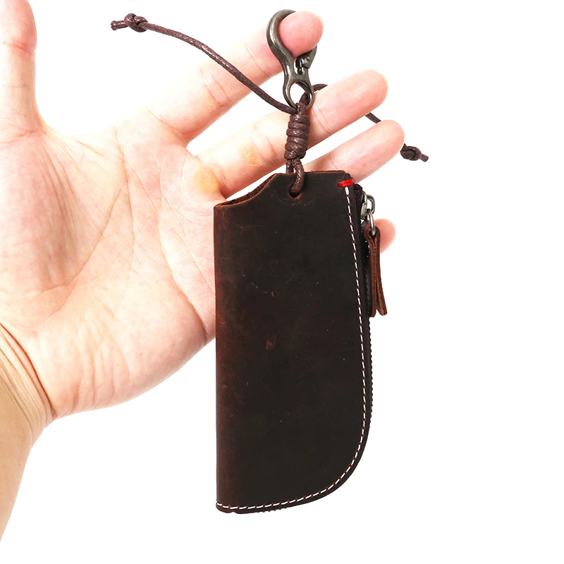 SIMLINE винтажный держатель для ключей ручной работы из натуральной кожи мужской