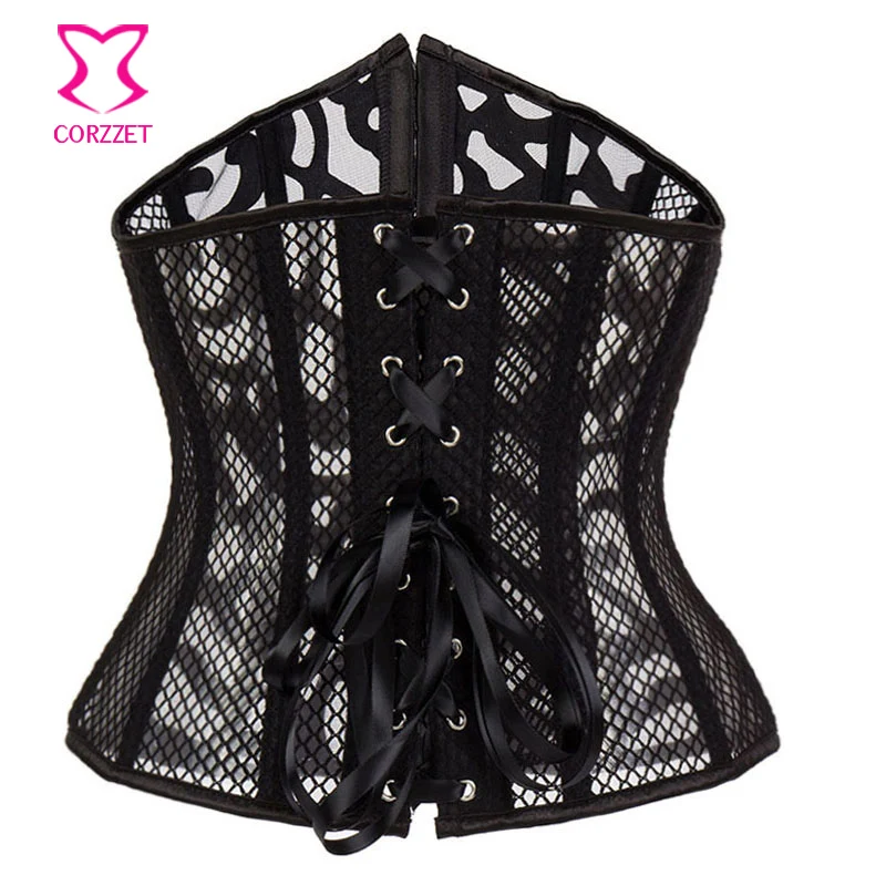 Черный ажурный корсет из ПВХ и кожи с вырезами сексуальное нижнее белье панк