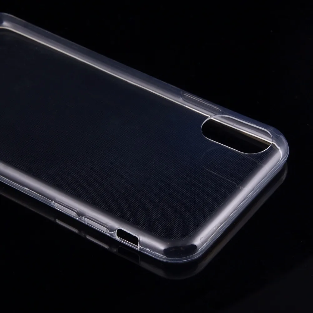 50 шт для iPhone X 0 75 мм ультра тонкий прозрачный защитный чехол из ТПУ на заднюю