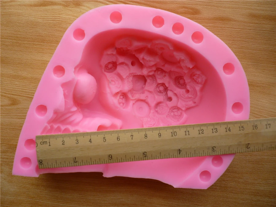 Робот череп торт декоративные инструменты для выпечки Сделай Сам силиконовая