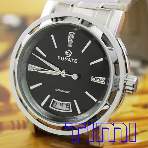 Оптом S/стальные Синие Бриллианты Женские Авто механические часы Новые | Наручные