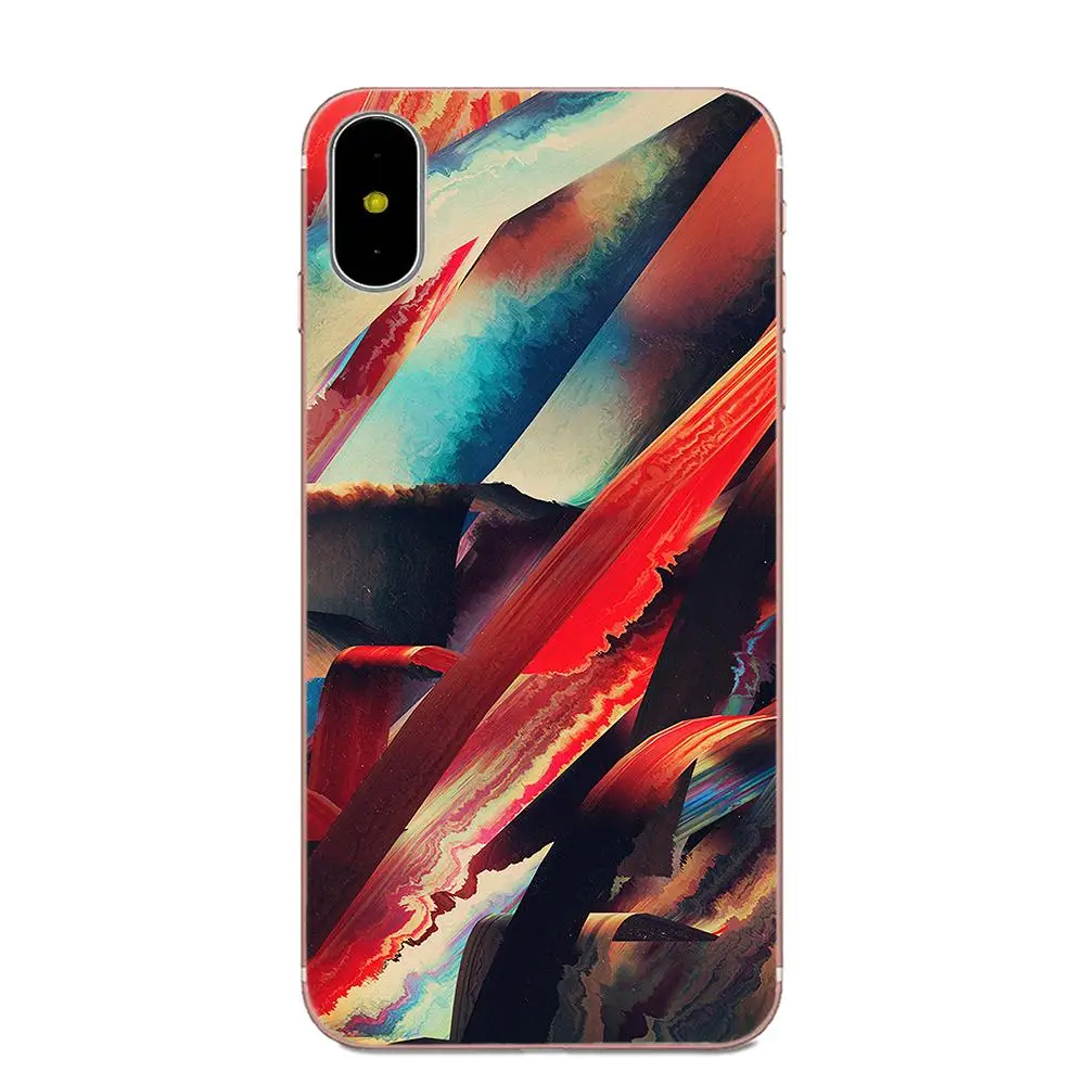 Красочный Абстрактный Psychedelic окрашенный чехол для телефона Apple iPhone 4 4S 5 5C 5S SE 6 6S 7 8