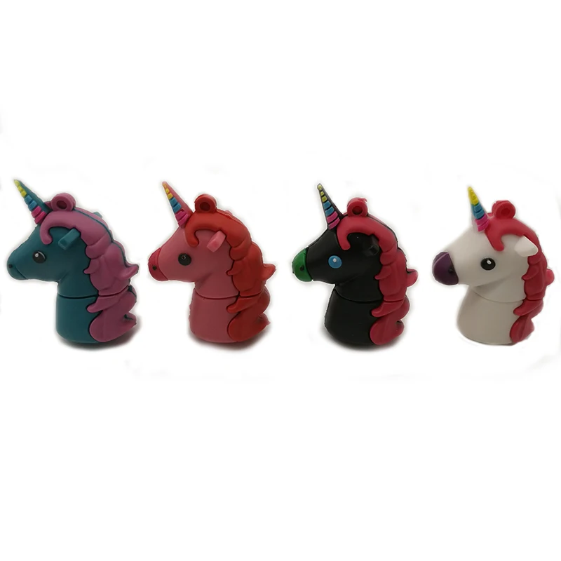 Usb флеш накопитель с изображением единорога 64 ГБ 32 16 8 4 Гб карта памяти милой