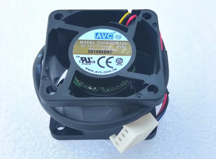 

wholesale AVC DB04028B12U 40*40*28mm DC 12V 0.66A double ball bearing server inverter cooling fan
