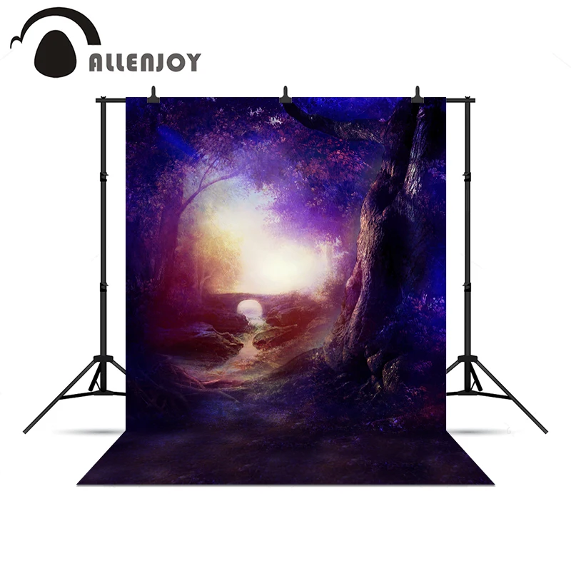 

Allenjoy фон для фотосъемки красивый Сказочный свадебный фон с изображением дерева моста реки для фотосессий Виниловый фон