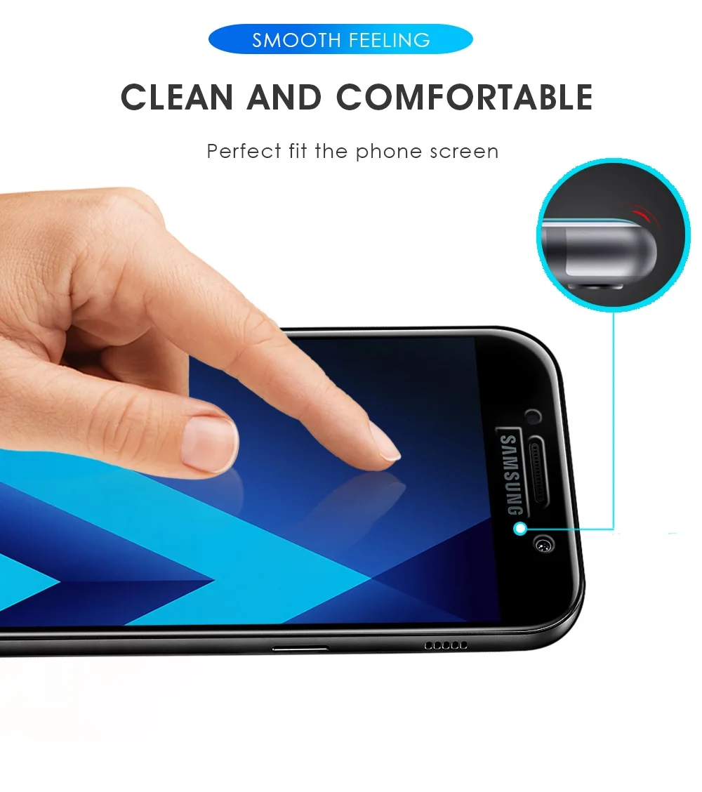 3D пленка, стекло для samsung Galaxy A5 Phenvel A8 Plus, Защита экрана для Galaxy A3 A5 A7, закаленное стекло, изогнутое