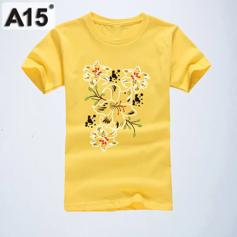 K4T29Yellow Футболки для мальчиков A15, топы с короткими рукавами для малышей и футболки для детей 8, 10, 12, 14 лет, Детская летняя хлопковая одежда года с принтом для девочек - Цвет: K4T29Yellow