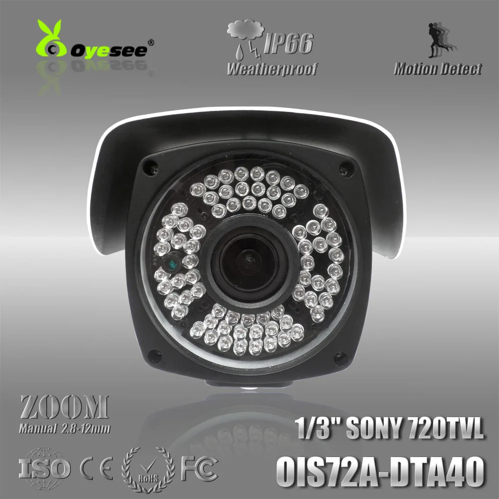 OIS72A-DTA40 720TVL Effio-CCD 2.8-12 мм Ручной Зум Объектива ИК-Камеры Всепогодный CCTV